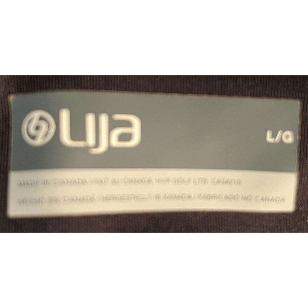 New Lija Athleisure Black Ankle Leggings w/ Pockets Women L - Picture 3 of 5